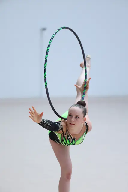 Sophie Gangl erreicht bei der ÖSTM Platz 5 im Finale mit dem Reifen | Foto: @palhegyifoto