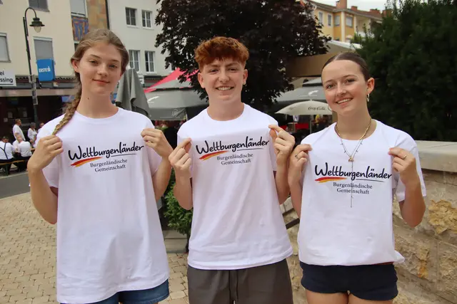 Als "Weltburgenländer" sehen sich Frieda O'Purk (links), Mitch Hoch und Heidi Orth, deren Vorfahren einst aus dem Südburgenland in die USA auswanderten. | Foto: Martin Wurglits