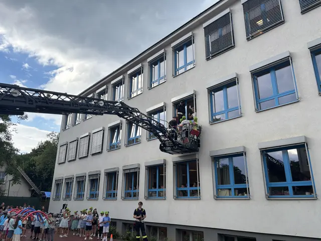 Die 4B wird aus ihrem Klassenzimmer "evakuiert". | Foto: Lauren Fahrenberger / MeinBezirk