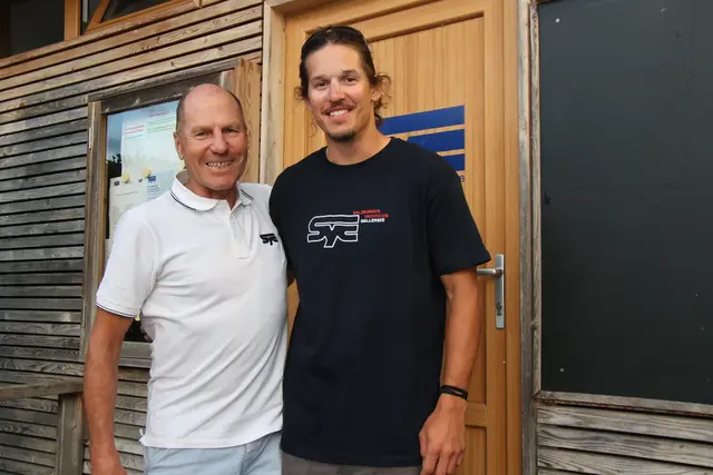 Profi-Segler Valentin Breitfuss auf Heimatbesuch beim Yachtclub.