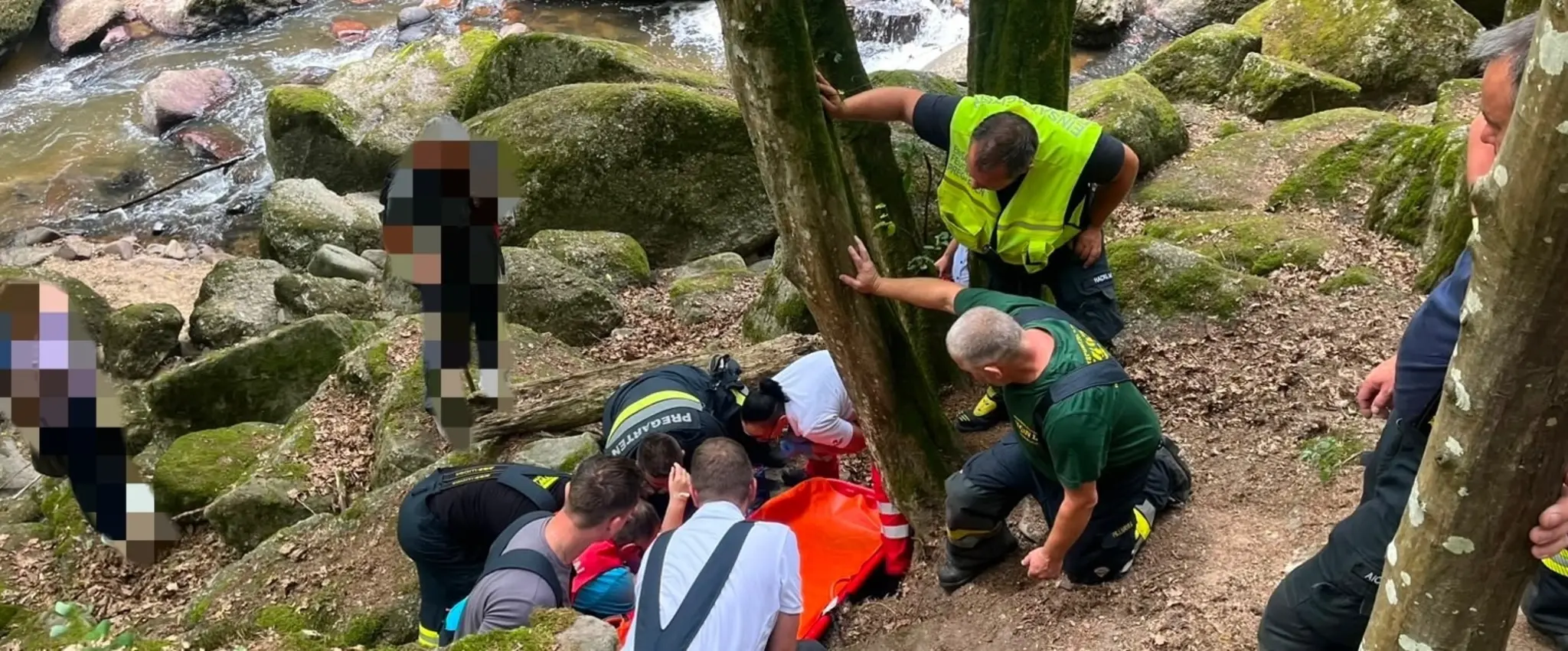 Rescue operation in Pregarten: Woman breaks foot in rough terrain - | ...