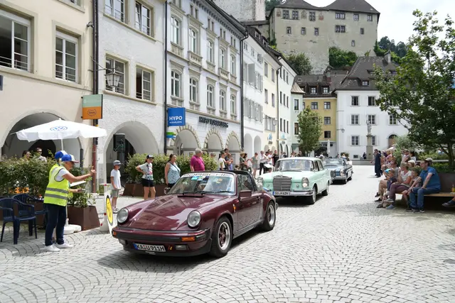 Silvretta Classic Rallye 2026 macht halt in der Neustadt von Feldkirch | Foto: Motorpresse Stuttgart