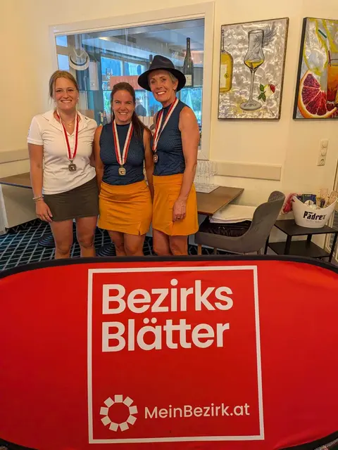 Salzburger Landesmeister Damen v.l. Carlotta Häupl (GCC Klessheim), Simone Schwab (GC Mittersill), Ruth Gruber (GC Mittersill)   | Foto: Salzburger Golfverband