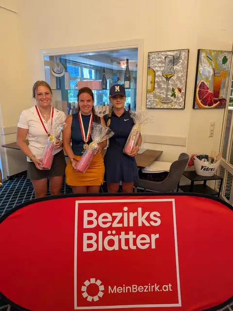 Ranglisten Turnier v.l: Carlotta Häupl (GCC Klessheim), Simone Schwab (GC Mittersill) und Luisa Marizzi (Fontana) | Foto: Salzburger Golfverband