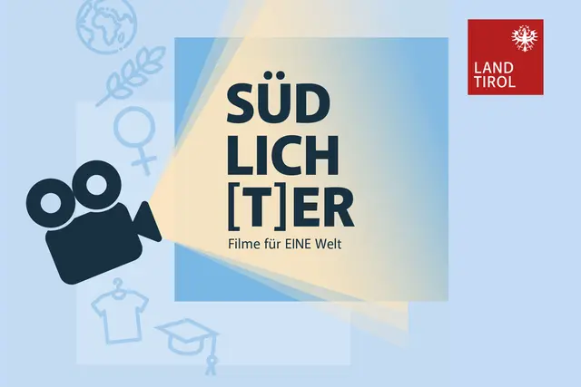 Mit der Filmreihe „SÜDLICH(T)ER – Filme für EINE Welt“ setzt das Land Tirol auch im Schuljahr 2026/27 seine erfolgreiche Bildungsinitiative fort. | Foto: Land Tirol/City Grafik