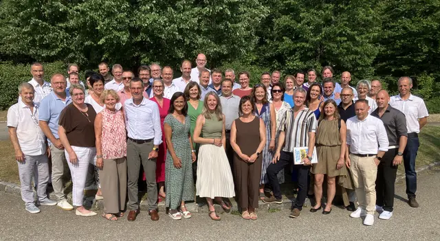Bei ausgesprochen heißem Wetter fand die zweite Arbeitssitzung 2026 der Bürgermeisterinnen und Bürgermeister des Verwaltungsbezirks Horn in Röhrenbach statt. | Foto: Herbert Galleé