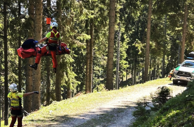 E-Bike-Unfälle am Wochenende führten zu zwei Verletzten. (Bild vom Einsatz am Dobratsch) | Foto: Bergrettung Villach