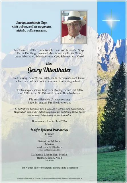 Georg Uttenthaler | Foto: Bestatter