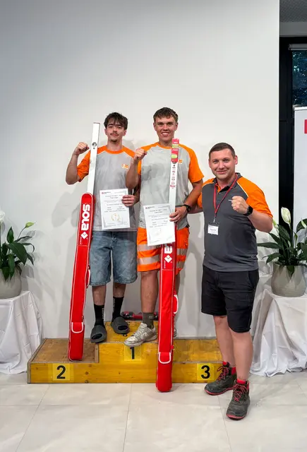  David Sperner, Tobias Zimmermann, Thomas Reif (HR/Personalentwicklung) (v.l.). | Foto: Leyrer + Graf