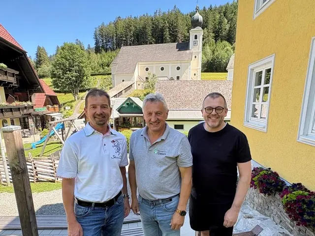 Robert Stelzer, Erwin Gruber und Hannes Willingshofer 