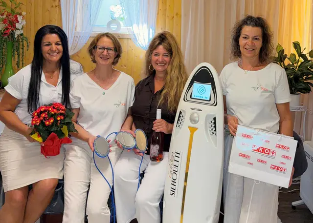 Bezirksvorsitzende Dagmar Zinner, Claudia Neulinger, Silvia Schaffer und Angela Kohlberger in Ihrem Behandlungsraum (v.l.). | Foto: privat