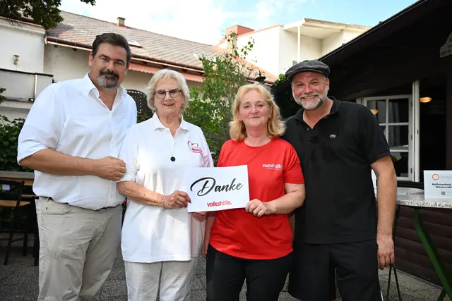 Ihre Gage von 22.500 Euro spendeten Thomas Stipsits und seine Künstler-Freunde an die Volkshilfe. | Foto: Stadtgemeinde Purkersdorf
