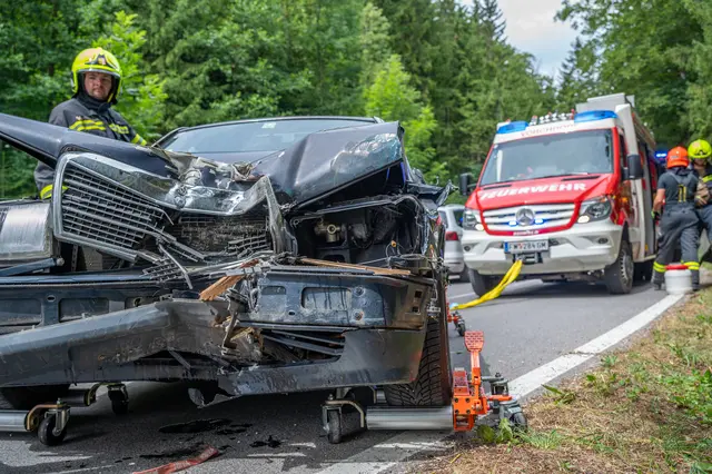 Bei dem Autounfall in Vorchdorf wurde niemand verletzt. | Foto: Fotokerschi.at