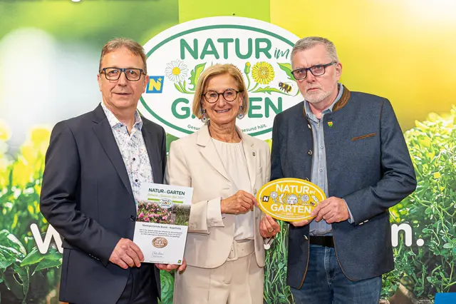 Brand-Nagelberg: Vizebürgermeister Werner Traxler
Landeshauptfrau Johanna Mikl-Leitner und Umweltgemeinderat Gerhard Schindl. | Foto: J. Ehn