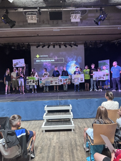 Die Mittelschule Fieberbrunn präsentierte ihre vielfältigen Weltraumprojekte und zeigte, wie Raumfahrt als Ausgangspunkt für naturwissenschaftliches Lernen genutzt werden kann. | Foto: Regionalmanagement KUUSK