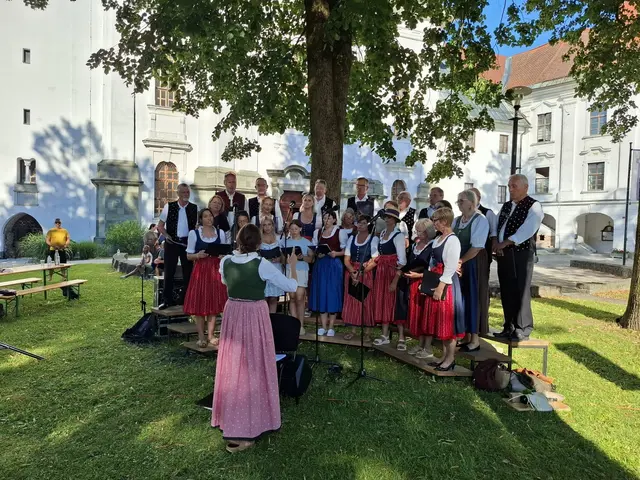 Die Maria Saaler Delagation beim "Festival der Kultur der Regionen" in Gornji Grad. | Foto: Marktgemeinde Maria Saal