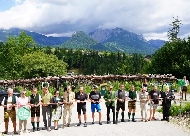 Feierliche Eröffnung: Neuer Koppentalradweg verbindet Oberösterreich und die Steiermark. | Foto: Stadtgemeinde Bad Aussee
