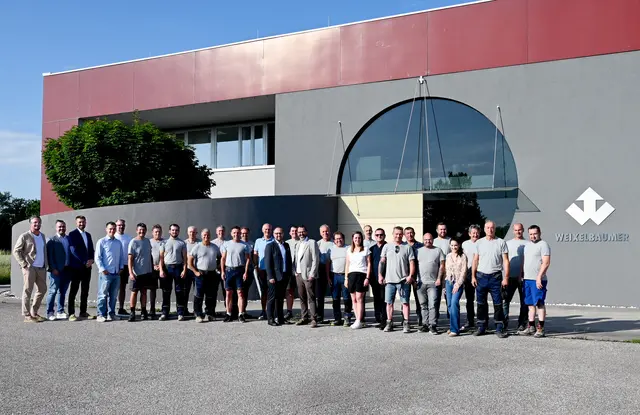 Das Team der Weixelbaumer Bau GmbH, gemeinsam stark für erfolgreiche Bauprojekte, Qualität und
Kundenzufriedenheit. | Foto: Wimberger Gruppe GmbH