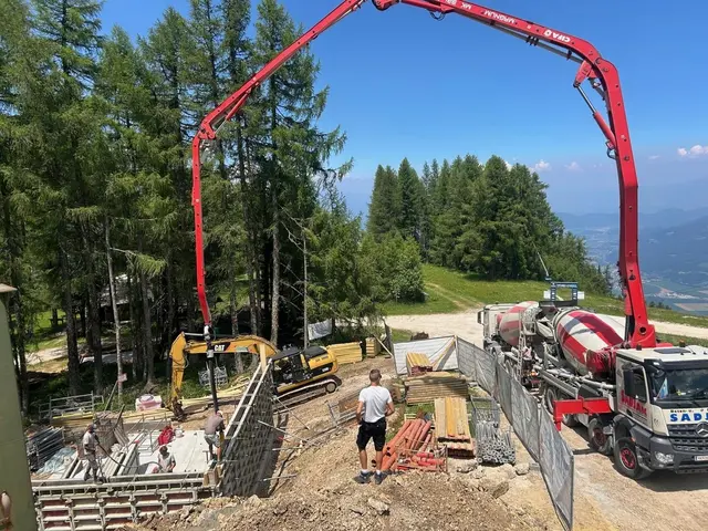 Die Bauarbeiten laufen auf Hochtouren und liegen aktuell im Zeitplan. | Foto: Kameradschaft der Bergwacht