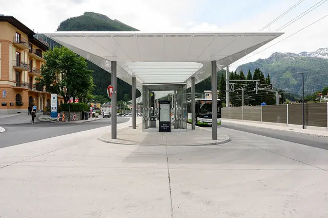 Die modernisierte Bushaltestelle. | Foto: ÖBB Marktl Photography