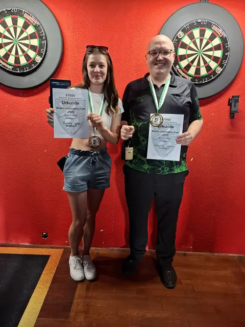 Bezirksmeisters 2026 Steeldarts
Wintscher Sarah und Schlechner Daniel 