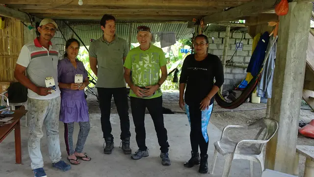 Das Bild stammt von einem Besuch auf der Finca von Jose und Narcisa in Tonsupa am Rio Esmeraldas, die Mitglied der Cooperativa Herencia sind. | Foto: Josef Hauser