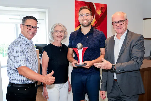 Hans Moser, Veronika und Florian Sandberger und Günther Baschinger. | Foto: Andreas Maringer