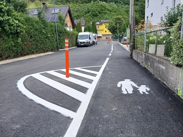 Markierter Gehweg in der Finkenstraße ist fertig
 | Foto: Stadt Salzburg