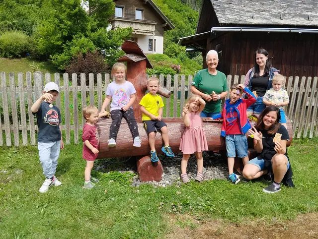 Lustiger Ausklang nach dem Museumsbesuch
