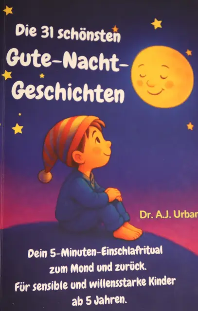 Ein Gute-Nacht-Geschichten-Band von Dr. A.J. Urban selbst geschrieben. | Foto: Tatschl