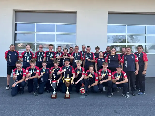 Die Wettkämpferinnen und Wettkämpfer der FF St. Nikolai im Sausal konnten sich über den Sieg in der Klasse Bronze A beim Landesleistungsbewerb 2026 freuen. | Foto: FF St. Nikolai im Sausal