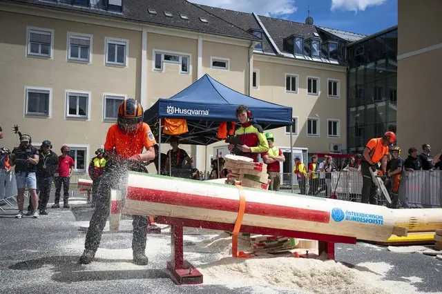 Sylvester Buchacher: Sieger der Alpen-Adria-Waldolympiade 2026 im Präzisionsschnitt sowie Vize-Olympiasieger | Foto: Litzlhof/Lackner