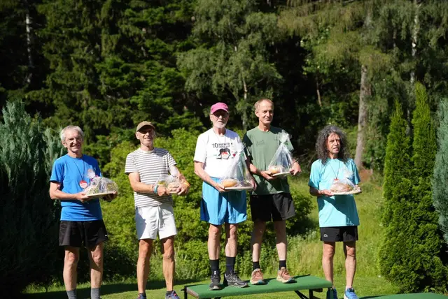 Siegerbild M60+M70: Markus Müller vor Franz Kluwik und mir sowie in M70 Rudi Challupner vor Franz Piribauer | Foto: Markus Müller