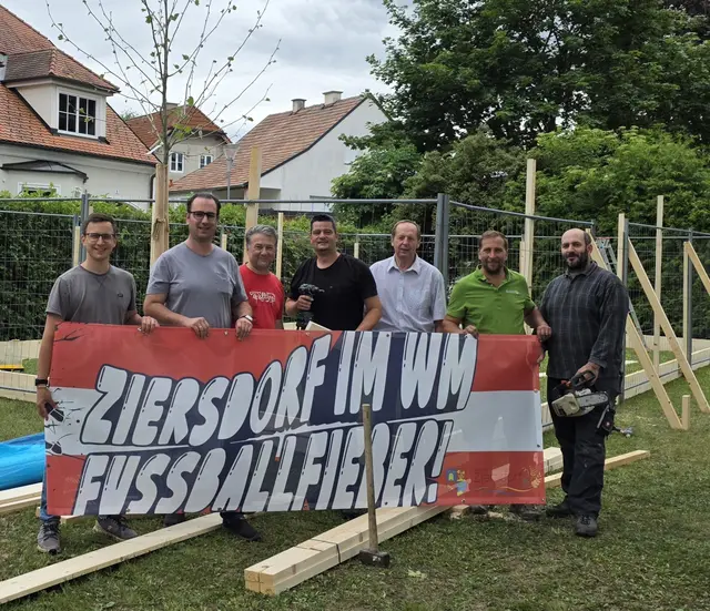 BGM Stefan Schröter, GR Alexander Schmidt, GR Werner Koppensteiner, GR Andreas Wild, GR Karl Schlosser, GR Thomas Nimmervoll, GR Roman Fische | Foto: Marktgemeinde Ziersdorf