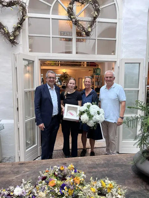 WK Obmann Gottfried Pilz, Lena Schuller, Theresia Streißelberger, WK Leiter Andreas Geierlehner | Foto: Mistelbauer