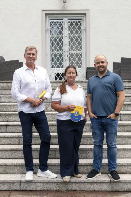 Bei der Übergabefeier (von links): Stefan Dinges, Barbara Walter-Leisch, Florian Pauska | Foto: Lions Club Linz Biophilia