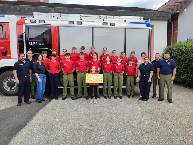 Die SPÖ-Frauen Mischendorf übergaben den Reinerlös des Kindermaskenballs an die Jugendfeuerwehren Mischendorf, Rohrbach und Neuhaus und gratulierten gleichzeitig zu den erfolgreichen Leistungen beim Jugendfeuerwehrwettkampf in Schachendorf. | Foto: SPÖ-Frauen