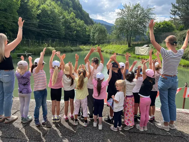 Die Kinder freuten sich über den schönen Ausflug. | Foto: Rudi Amtmann