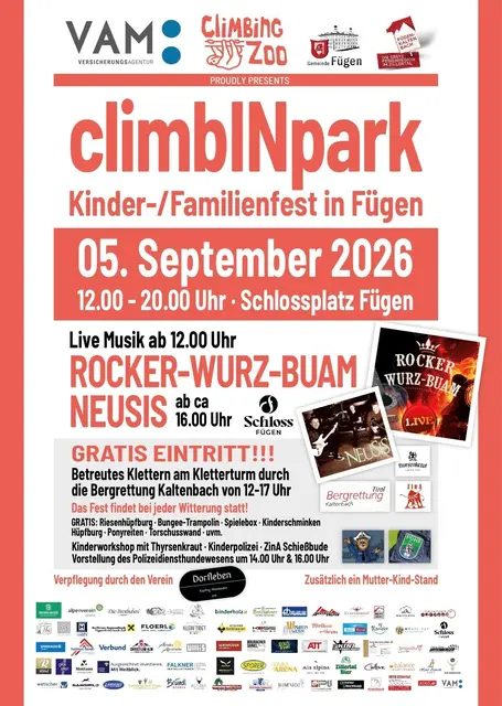 Plakat climbINpark 2026 | Foto: ClimbingZoo