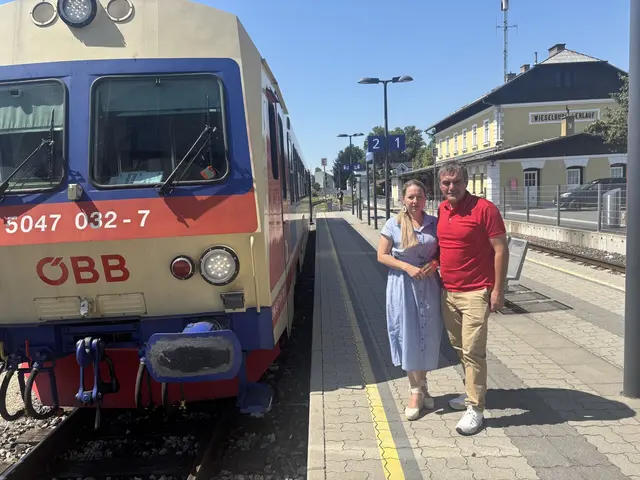 Die Volkspartei setzt sich für die Erlauftalbahn ein: Die Landtagsabgeordneten Silke Dammerer und Anton Erber am Bahnhof in Wieselburg | Foto: ÖVP