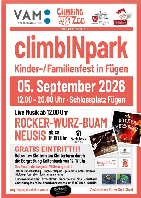 Flyer climbINpark 2026 | Foto: ClimbingZoo