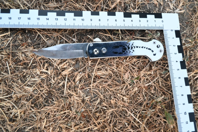 Im Wielandpark wurden bei einer Messerattacke drei Jugendliche verletzt, einer von ihnen lebensgefährlich. Der Hauptverdächtige ist erst zwölf Jahre alt. Auf dem Foto: das mutmaßliche Tatmesser. | Foto: LPD Wien