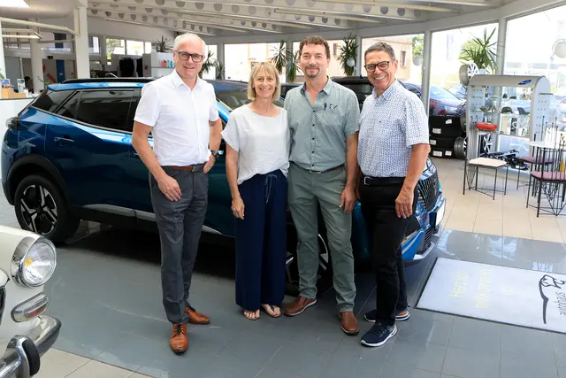 Günther Baschinger, Ursula und Johann Zauner, Hans Moser. | Foto: Andreas Maringer