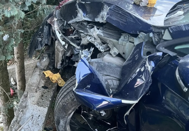 Durch den Aufprall wurden sowohl das Auto als auch die Mülltonnen sowie ein Schaltkasten beschädigt.  | Foto: Freiwillige Feuerwehr Ferndorf