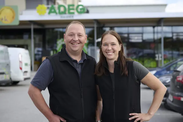 Thomas und Daniela Haider feierten am 9. Juli Adeg-Eröffnung in Liebenau. | Foto: Rewe