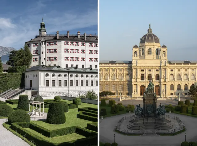 Die seit März dienstfrei gestellte Direktorin Veronika Sandbichler erhält die Kündigung mit Jahresende. Die Museumsmanagerin kündigt rechtliche Schritte an. | Foto: Fotocollage/KHM-Museumsverband
