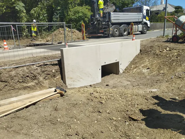Der erste Abschnitt des Krötentunnels hat begonnen.  | Foto: Verein Gegen Tierfabriken