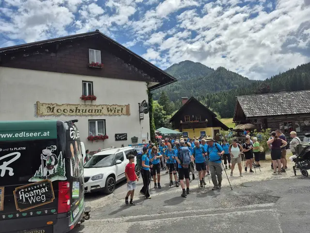 Alles folgt den blauen T-Shirts