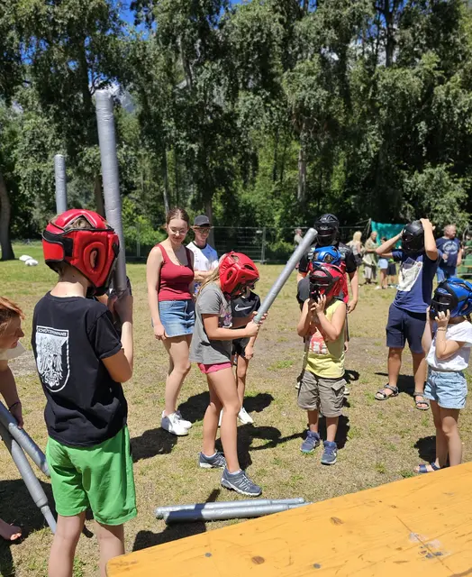 Der Besuch des Mittelalter-Fests war ein Highlight des Bataillons-Jungschützentreffens in Oberhofen. | Foto: Roland Pargger