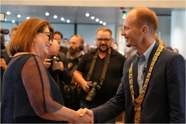 GR Maria Magdalena Trinkl bei der Angelobung im Gemeidnerat 2024. | Foto: Erich Staudinger